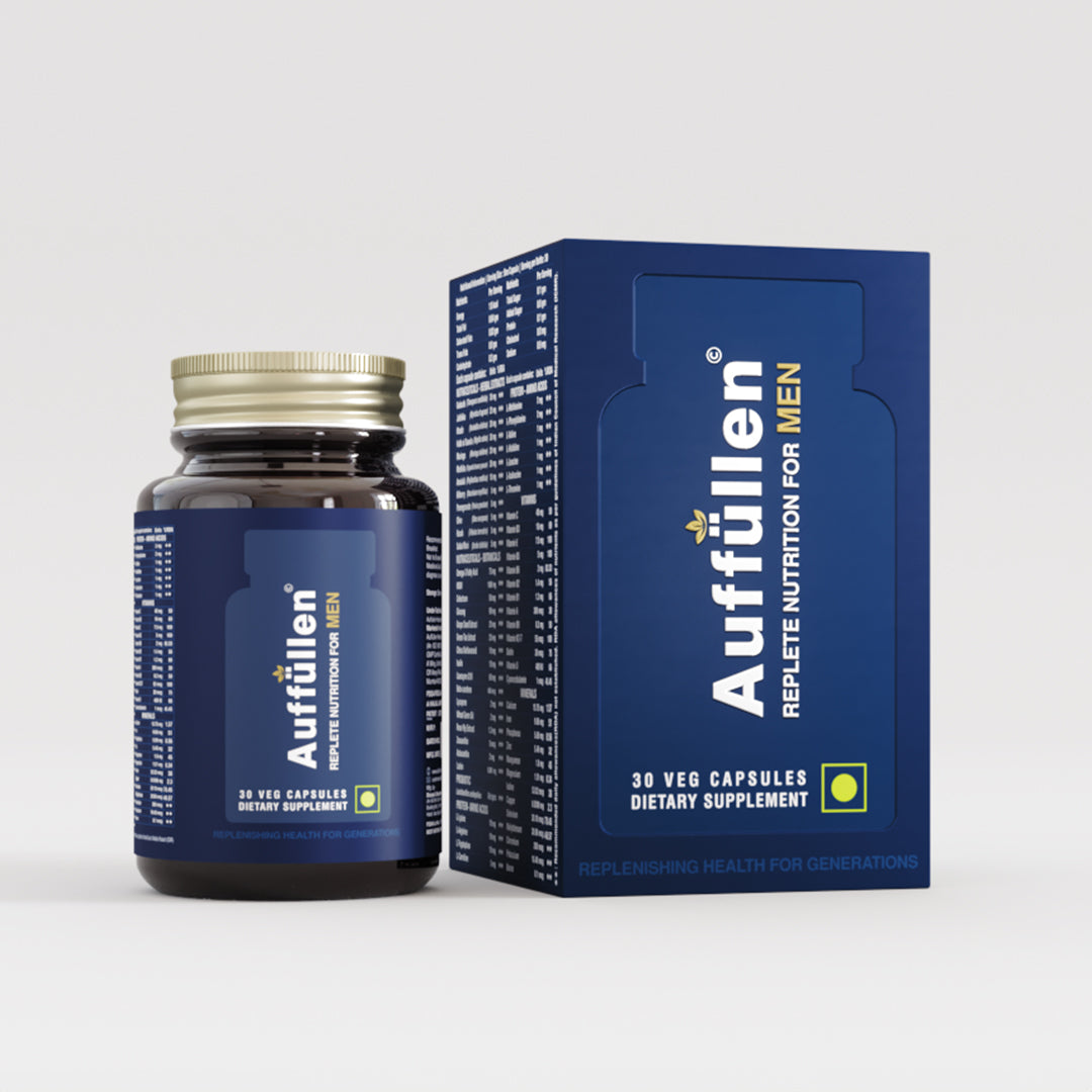 Auffüllen for Men: 66 Ingredients in 1 Capsule will complete the daily requirement of total health, Heart Health, Muscle Strength and Mental Clarity