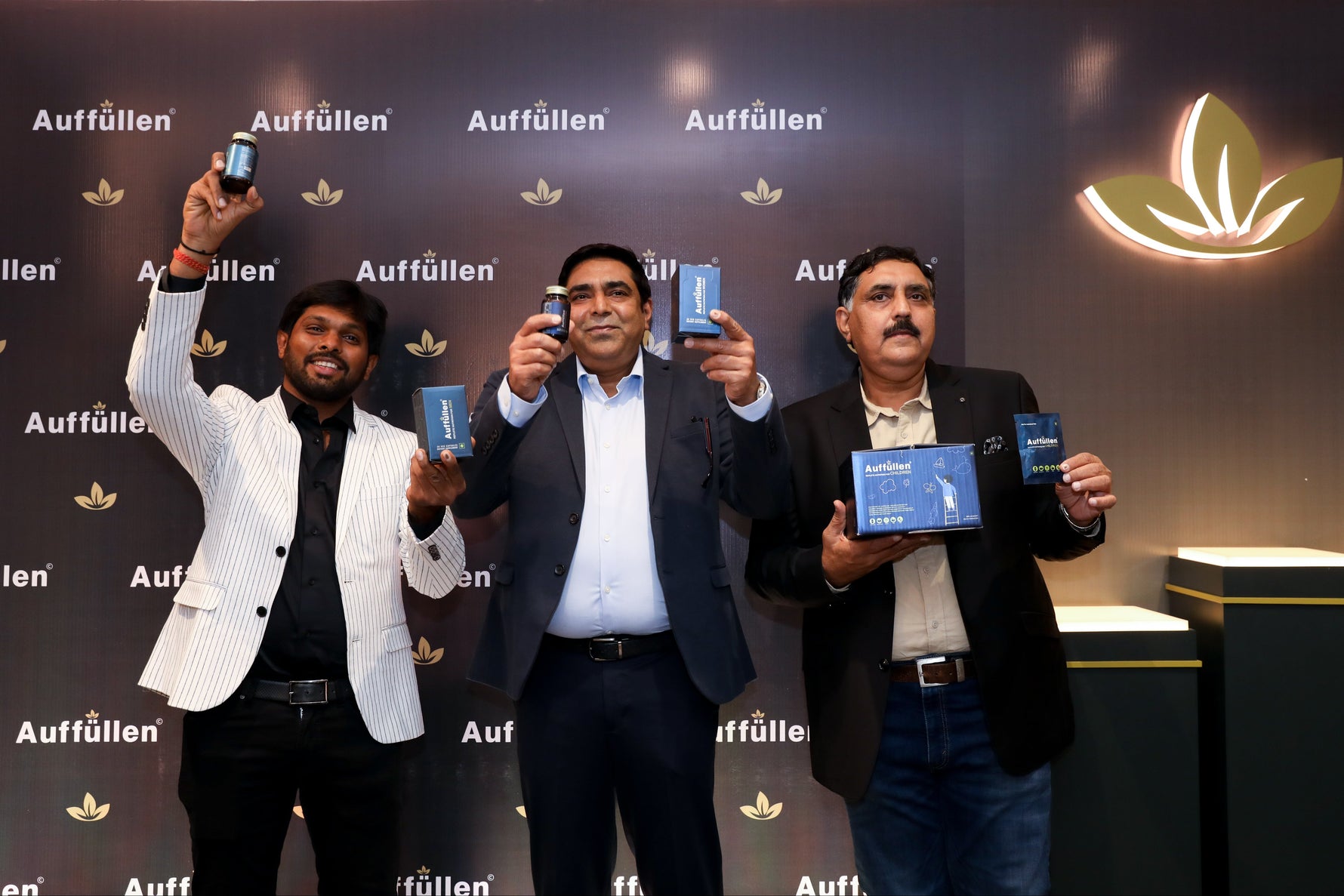 Auffüllen Healthcare founders at the official product launch, Goregaon Sports Club, Mumbai, December 12, 2024.