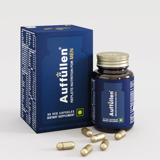Auffüllen for Men: 66 Ingredients in 1 Capsule will complete the daily requirement of total health, Heart Health, Muscle Strength and Mental Clarity