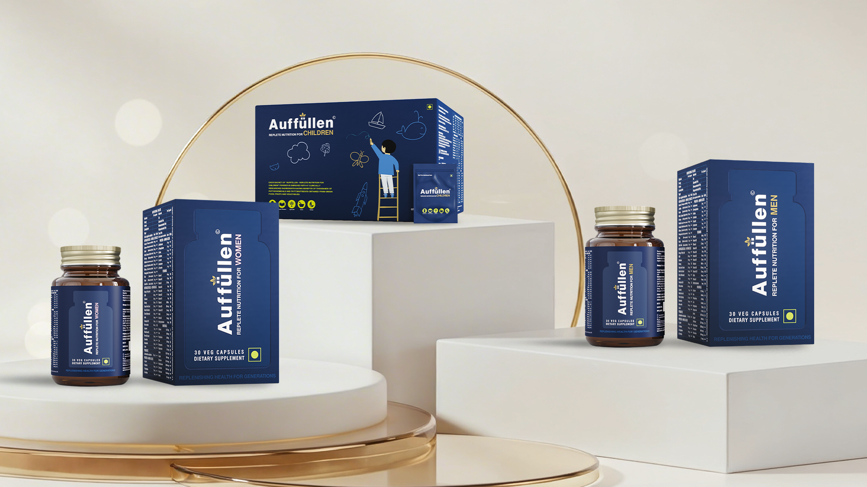 Auffüllen is not a medicine and does not treat or cure any condition. It is a scientifically designed dietary supplement — and functional food for children — built to ensure that the nutrition gaps left by modern eating do not quietly accumulate into future health problems. Pregnant and breastfeeding women should consult their doctor before use. Those with a dairy allergy should also seek medical advice before starting any Auffüllen formula.